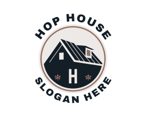 House Roof Repair Service  logo design