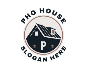 House Roof Repair Service  logo design