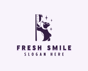 Toothbrush Pet Dog logo