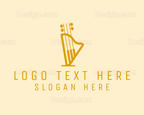 Piano Harp Guitar Logo