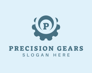 Cogwheel Gear Machinery logo design