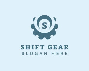 Cogwheel Gear Machinery logo design