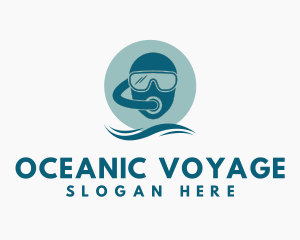 Scuba Diving Helmet logo design