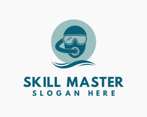 Scuba Diving Helmet logo design