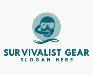 Scuba Diving Helmet logo design