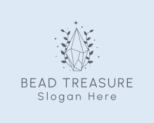 Premium Crystal Leaves logo design