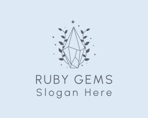 Premium Crystal Leaves logo