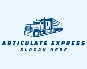 Blue Express Trucking  logo design