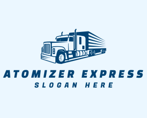 Blue Express Trucking  logo design