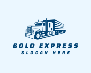 Blue Express Trucking  logo design