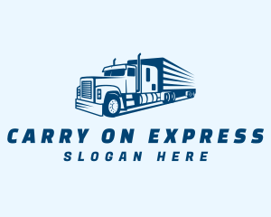 Blue Express Trucking  logo design