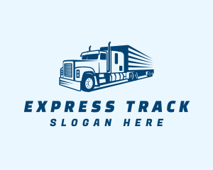 Blue Express Trucking  logo design