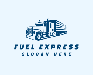 Blue Express Trucking  logo design