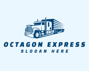 Blue Express Trucking  logo design