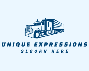 Blue Express Trucking  logo design