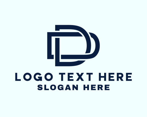 Letter D logo example 4