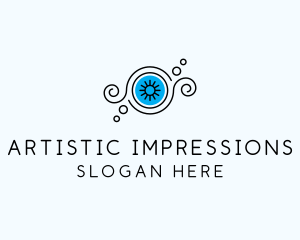 Abstract Eye Lashes logo design