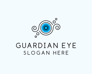 Abstract Eye Lashes logo design