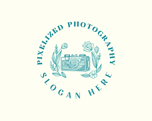 Retro Wedding Camera logo design