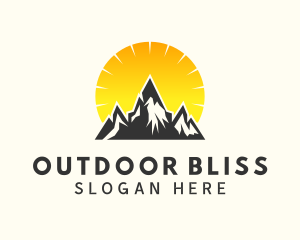 Sun Mountain Camping logo design