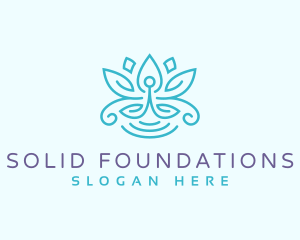 Yoga Zen Lotus Logo