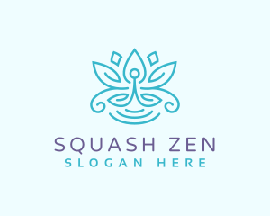 Yoga Zen Lotus logo design