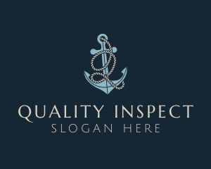 Anchor Rope Letter Q logo design