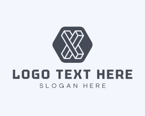 Geometric Letter X Logo