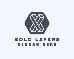 Geometric Letter X logo design