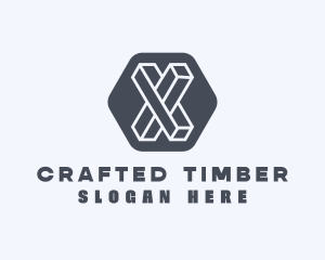 Geometric Letter X logo design