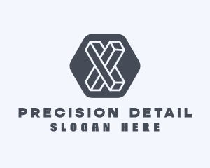 Geometric Letter X logo design