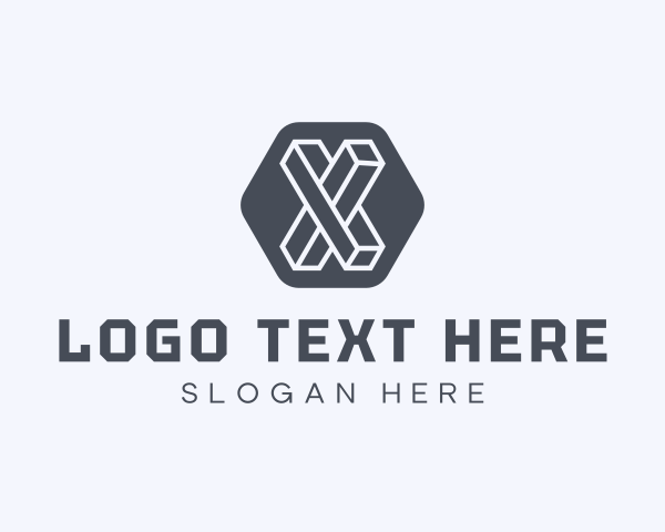 Letter X logo example 4