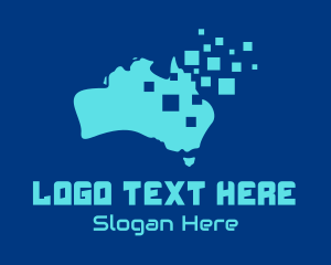 Australian Map Pixels Technology logo