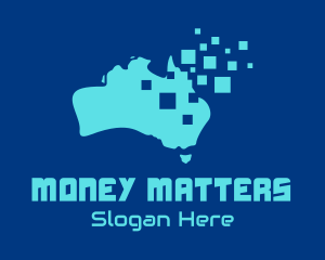 Australian Map Pixels Technology logo