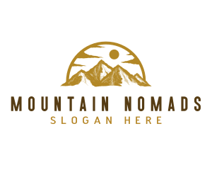 Himalayas Mountain Hiking logo design