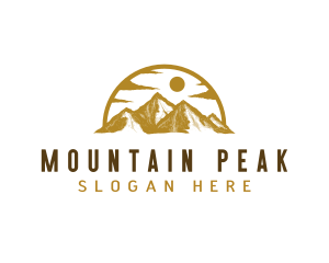 Himalayas Mountain Hiking logo design