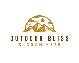 Himalayas Mountain Hiking logo design