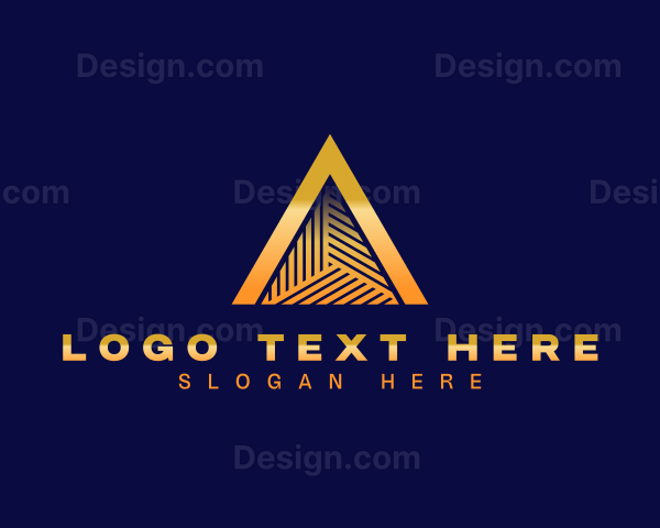 Premium Pyramid Triangle Logo