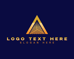 Premium Pyramid Triangle Logo