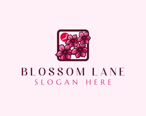Japan Cherry Blossom Flower logo