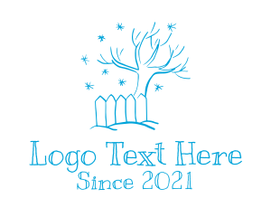 Minimalist Winter Tree  logo