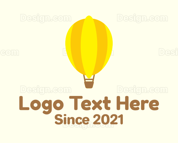 Lemon Hot Air Balloon Logo