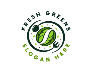 Salad Vegetarian Dining logo design