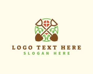 Landscaping Garden Shovel logo