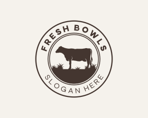 Grass Cow Farm logo design