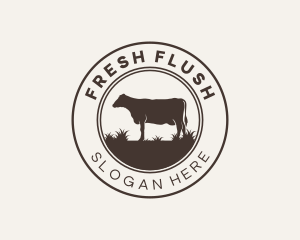 Grass Cow Farm logo design