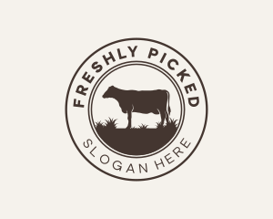 Grass Cow Farm logo design