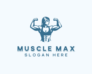 Bodybuilding Woman Workout logo