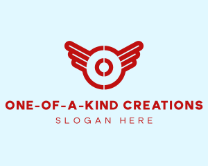 Aviation Wings Letter O logo design