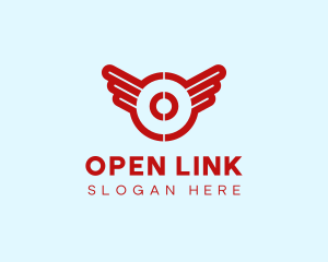 Aviation Wings Letter O logo design